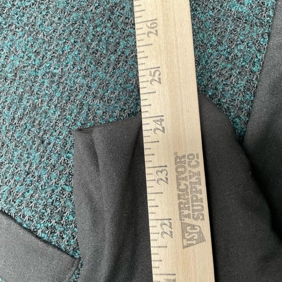 Open Front Cardigan Sz XL Contrast Knit Jersey Trim Pockets ELDRIDGE Made in USA - Picture 6 of 9